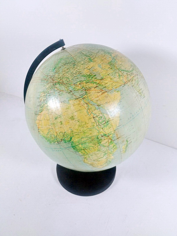 globo terraqueo giratorio metal alt 42 1u